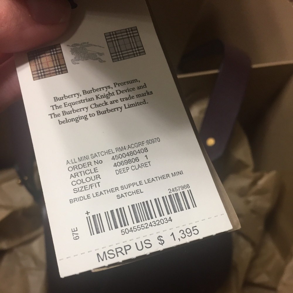 Authentic Burberry Crossbody Satchel - Picture 7 of 7